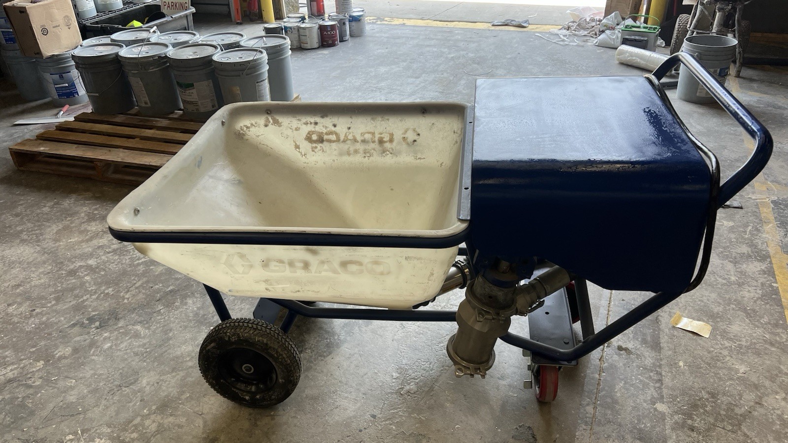Graco Cart Texture Sprayer Blue/White for Interior Exterior Paint Walls