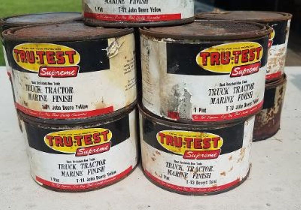 TRU-TEST Truck Tractor Marine Finish 1 Pint T-11 John Deere Yellow Full Can