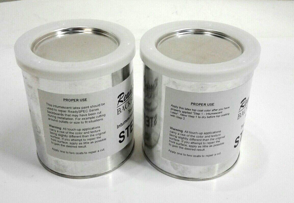 ReadySpec BackBoard Touch-Up Intumescent Latex Paint & Top Coat Color Step 1 & 2