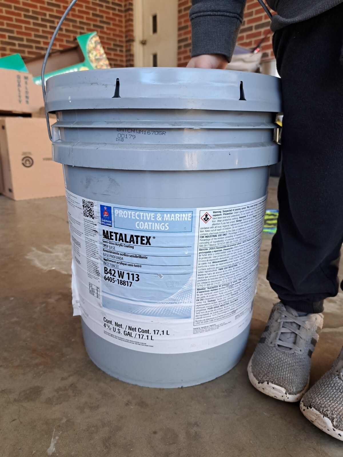 Sherwin Williams Protective & Marine Coatings Metalatex B42W113 Deep Base Paint