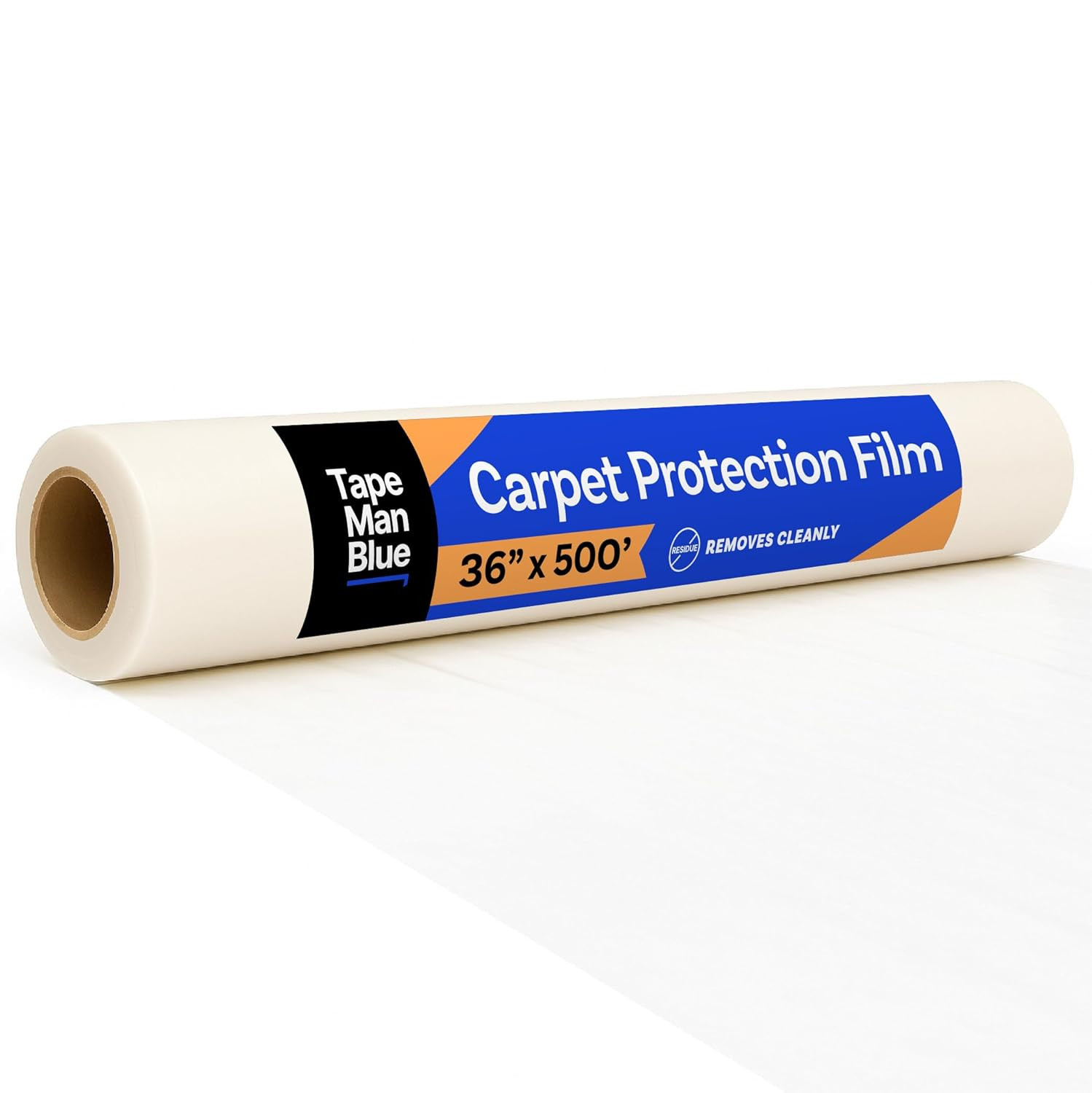 Carpet Protection Film, 36 Inch X 500 Foot Roll, Self Adhesive Plastic Carpet Pr