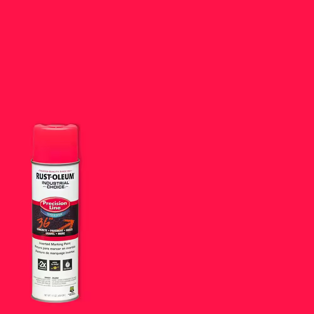 17 Oz. M1800 Fluorescent Pink Inverted Marking Spray Paint (Case of 12)