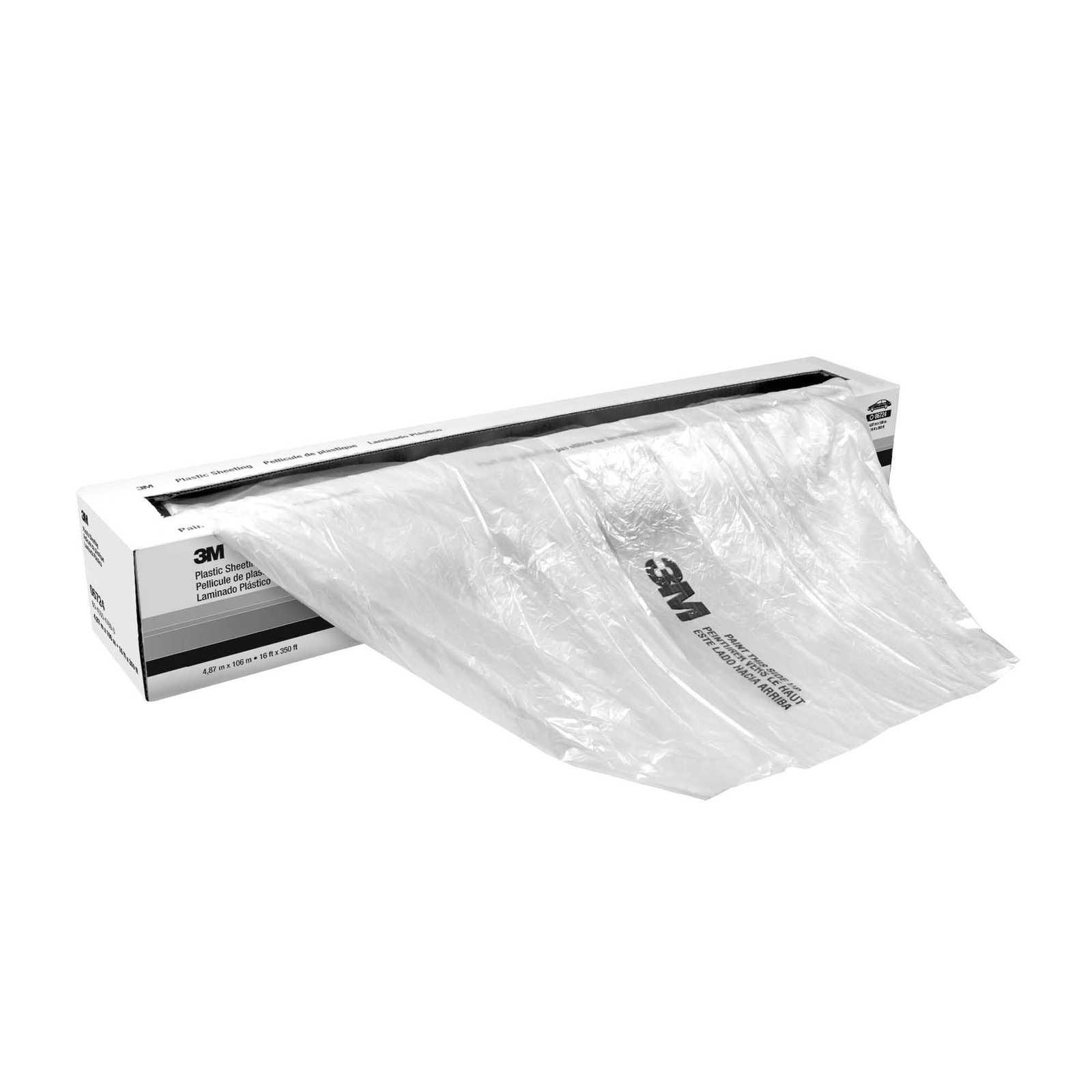 3M Plastic Sheeting 06723 High Density Tear Resistant Durable Easy To Cut 12
