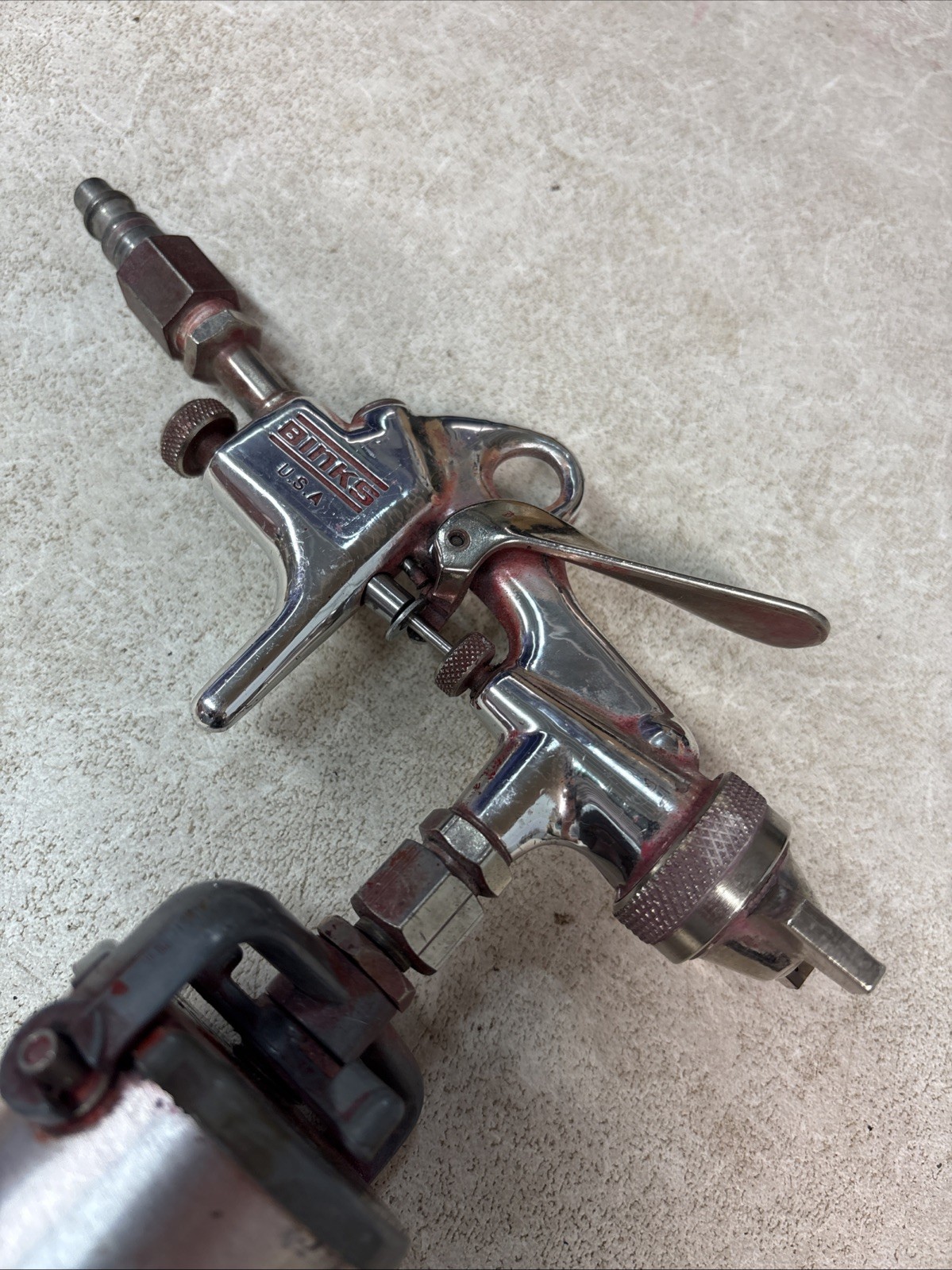 Binks Model 115 Conventional Touch-up Paint Spray Gun Pat: RE-I6960 Chicago USA