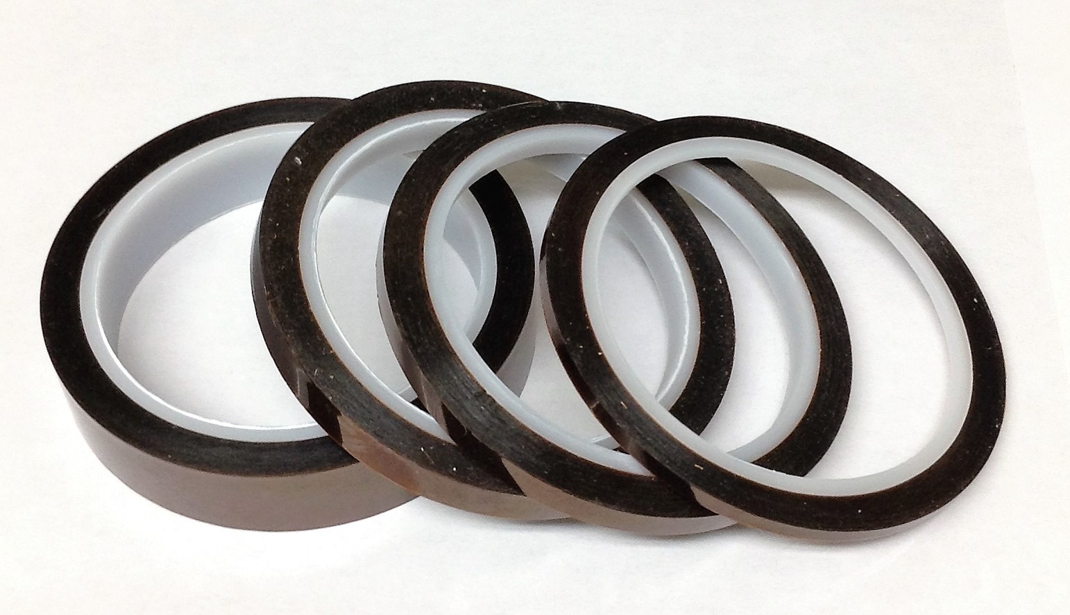Lot Of (4) High Temperature Kapton Polyimide Masking Tape 36 Yd. (1/8″ to 3/4″)