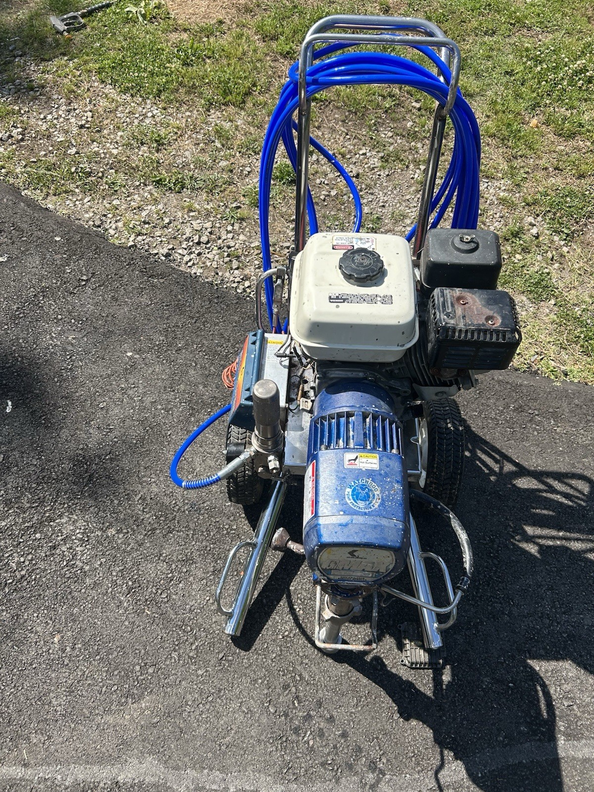 Graco GMAX Gas 5900 -Powered Airless Sprayer SmartControl Blue Cart Hose OBO
