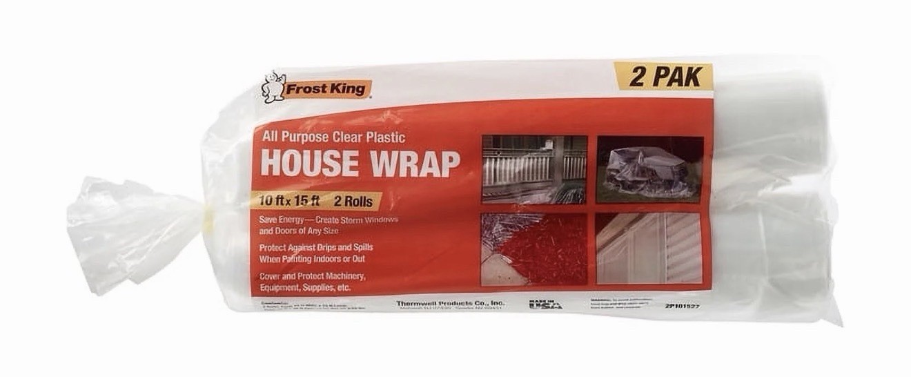 Frost King® 2P101527 All-Purpose Clear Polyethylene Sheeting 10×15 2pk New
