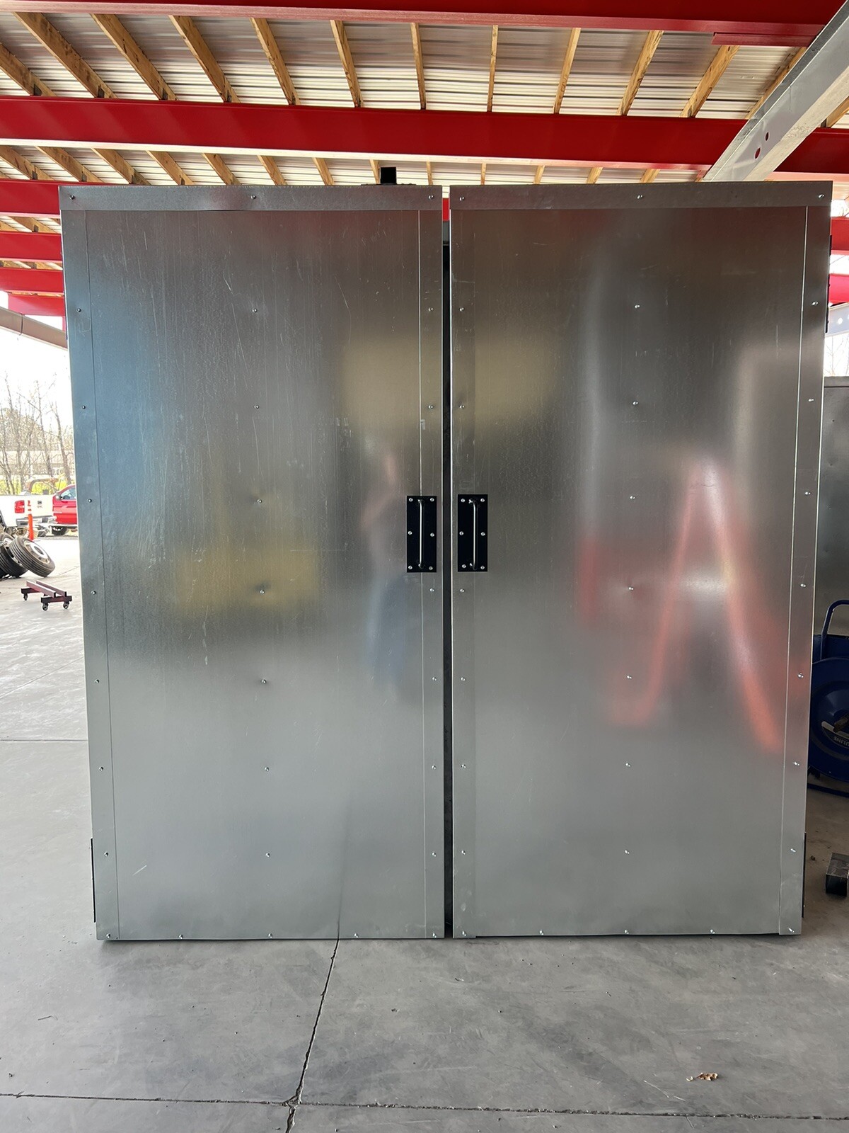 8x8X20 Full Welded Tube Gas Powder Coating Batch Oven NEW STYLE