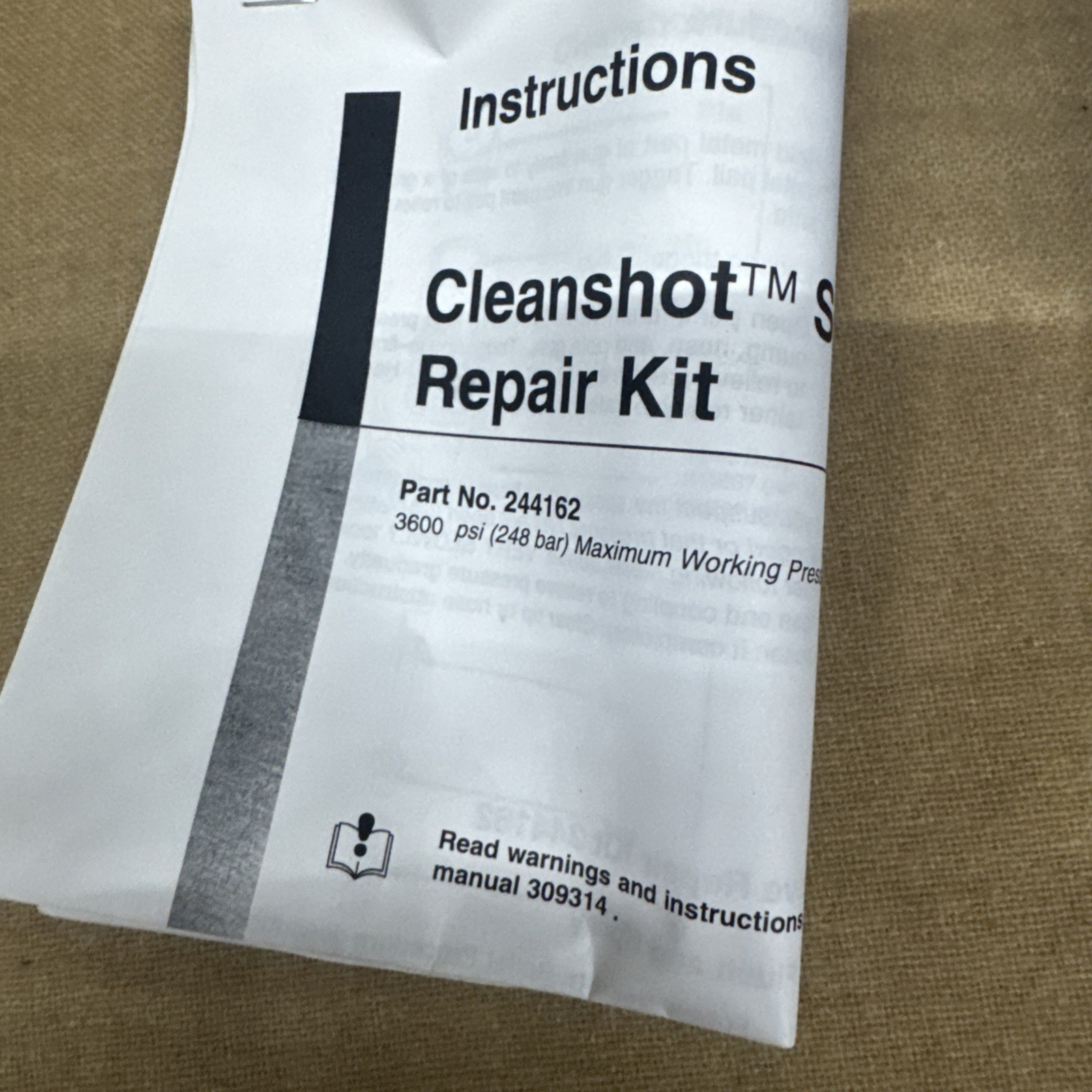 Graco Clean Shot Shut Off Valve Repair Kit 244162 Cleanshot