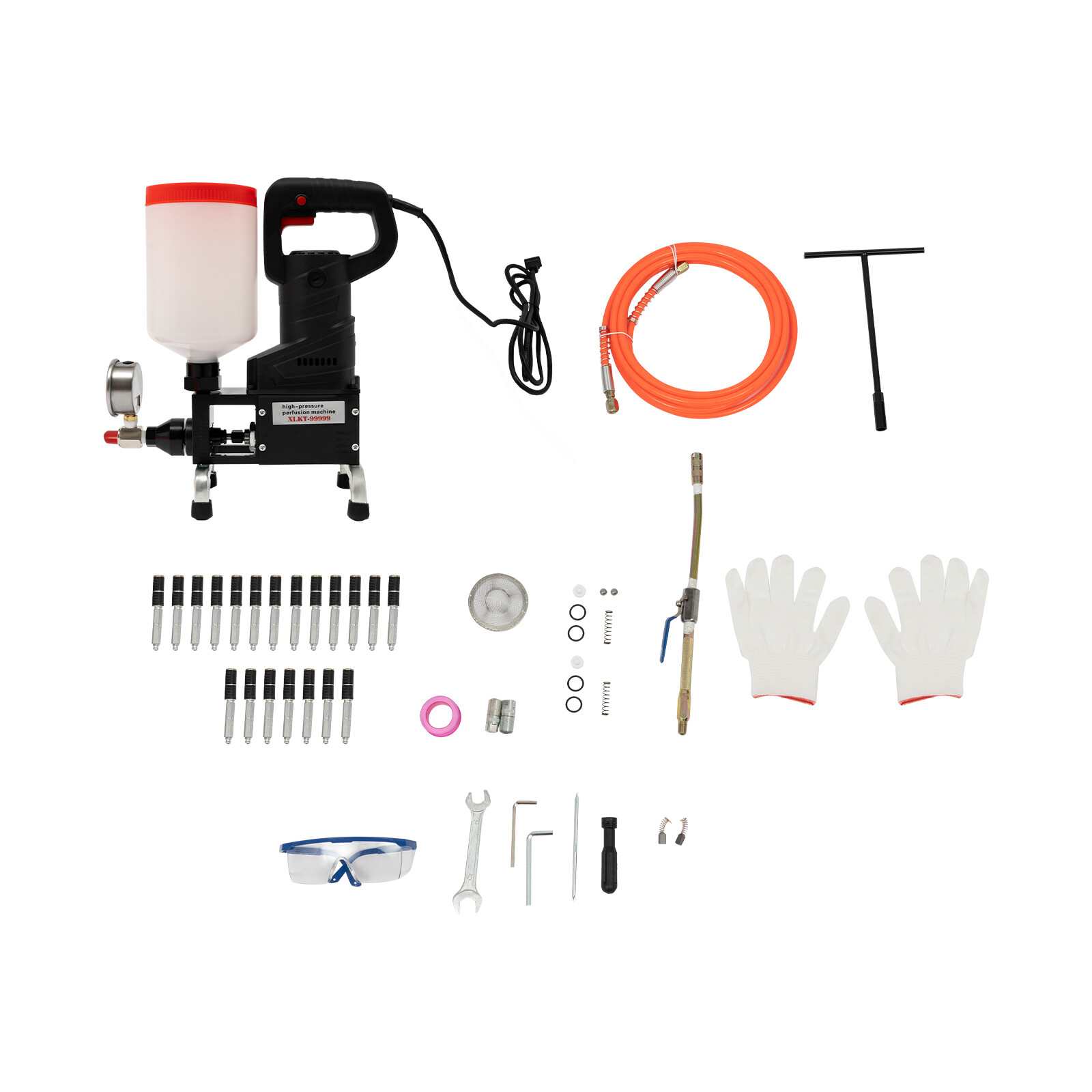 Electric Grouting Machine High Pressure Grouting Injection Pump 0-10000PSI 110V