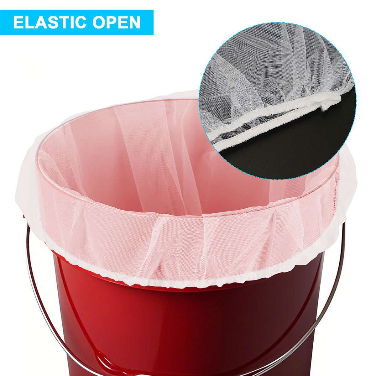 10Pcs 5 Gallon Paint & Liquid Strainer Filter Bags Pure Blue Fine Nylon Mesh USA