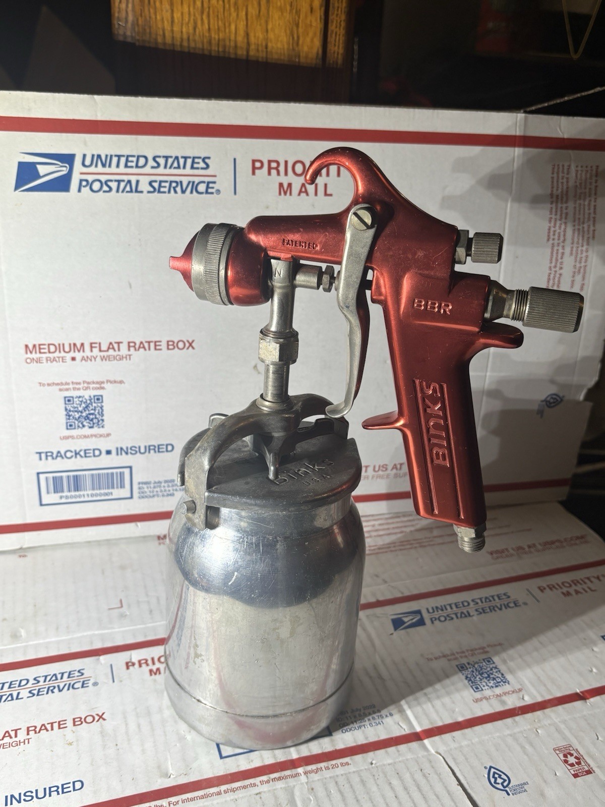 Binks BBR HVLP Paint Sprayer Spray Gun Nozzle With Cup
