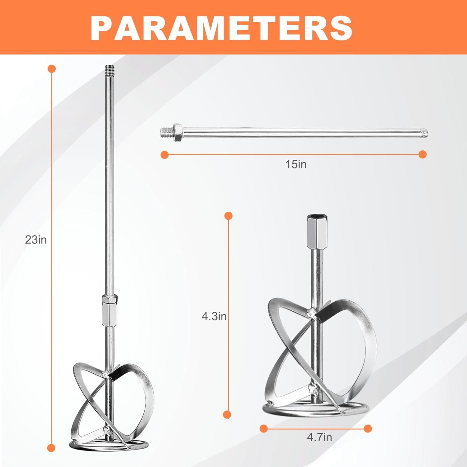Concrete Mixing Head, Cement or Paint Mixer Drill Bit Accessories, Exclusive …