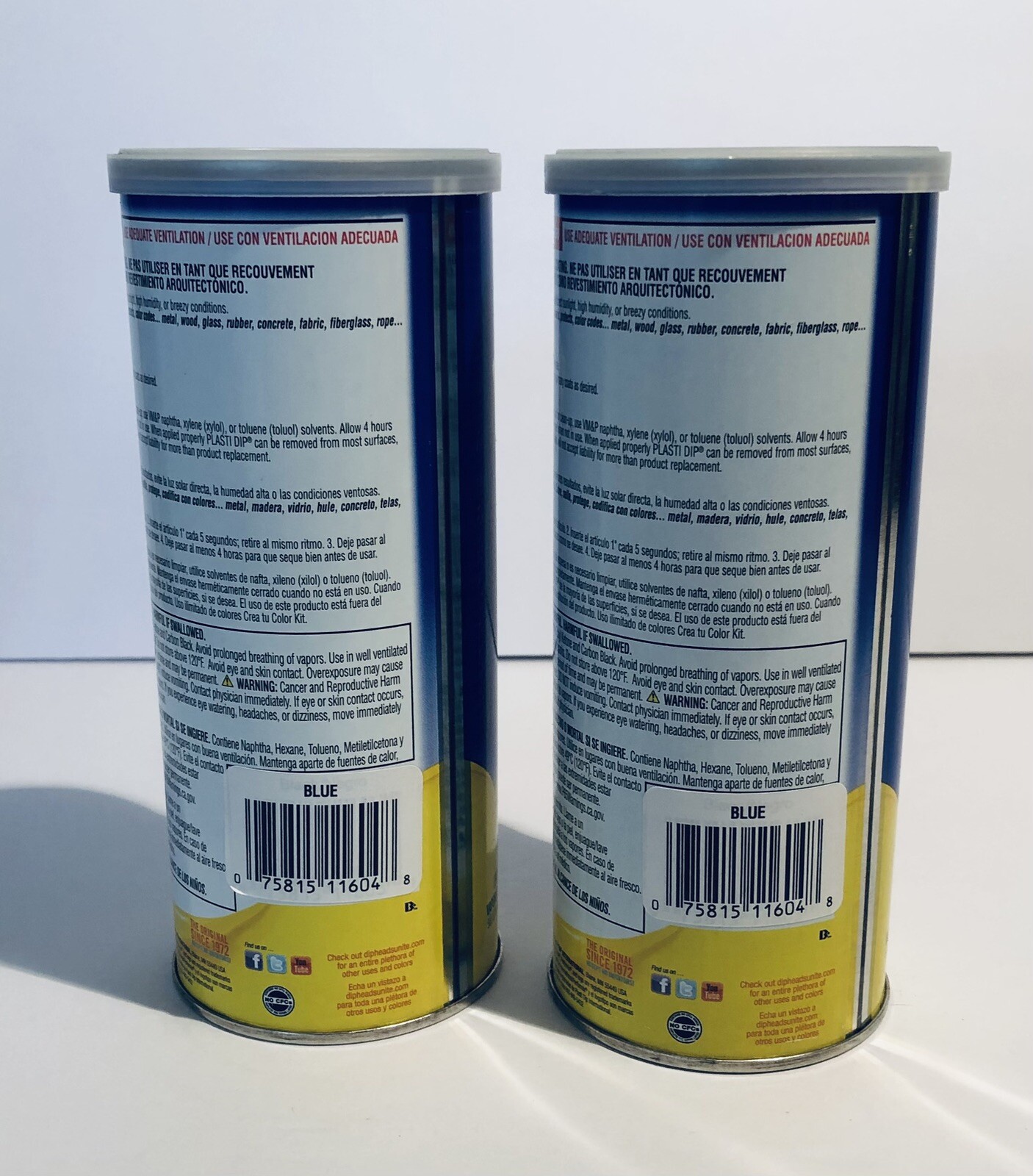 Plasti Dip Multi-Purpose Rubberized Coating Blue Solvent 14.5 oz Can 2-pack