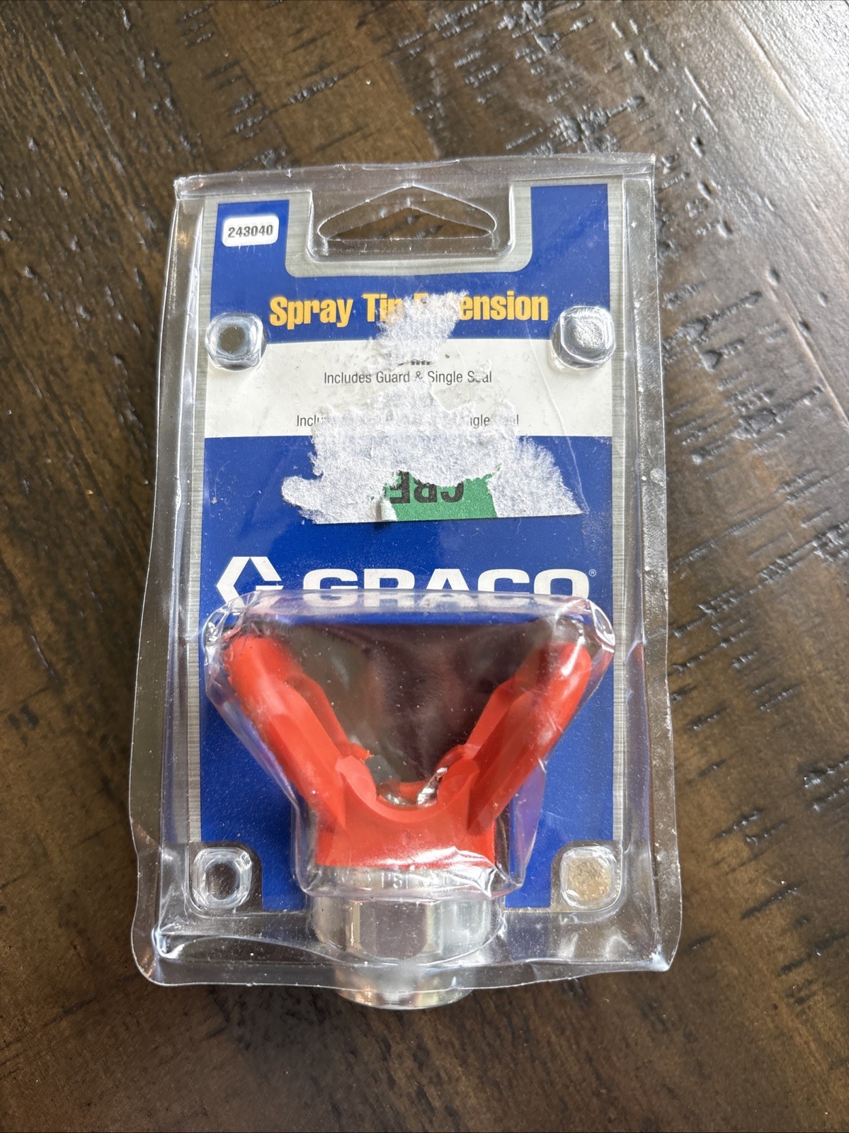 Graco 243040, Spray Tip MISSING EXTENSION