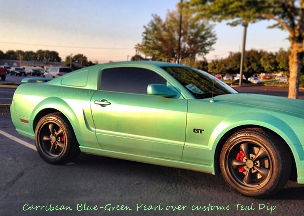Chameleon Kameleon Flip Shift Pearl Caribbean Blue to Green candy custom paint