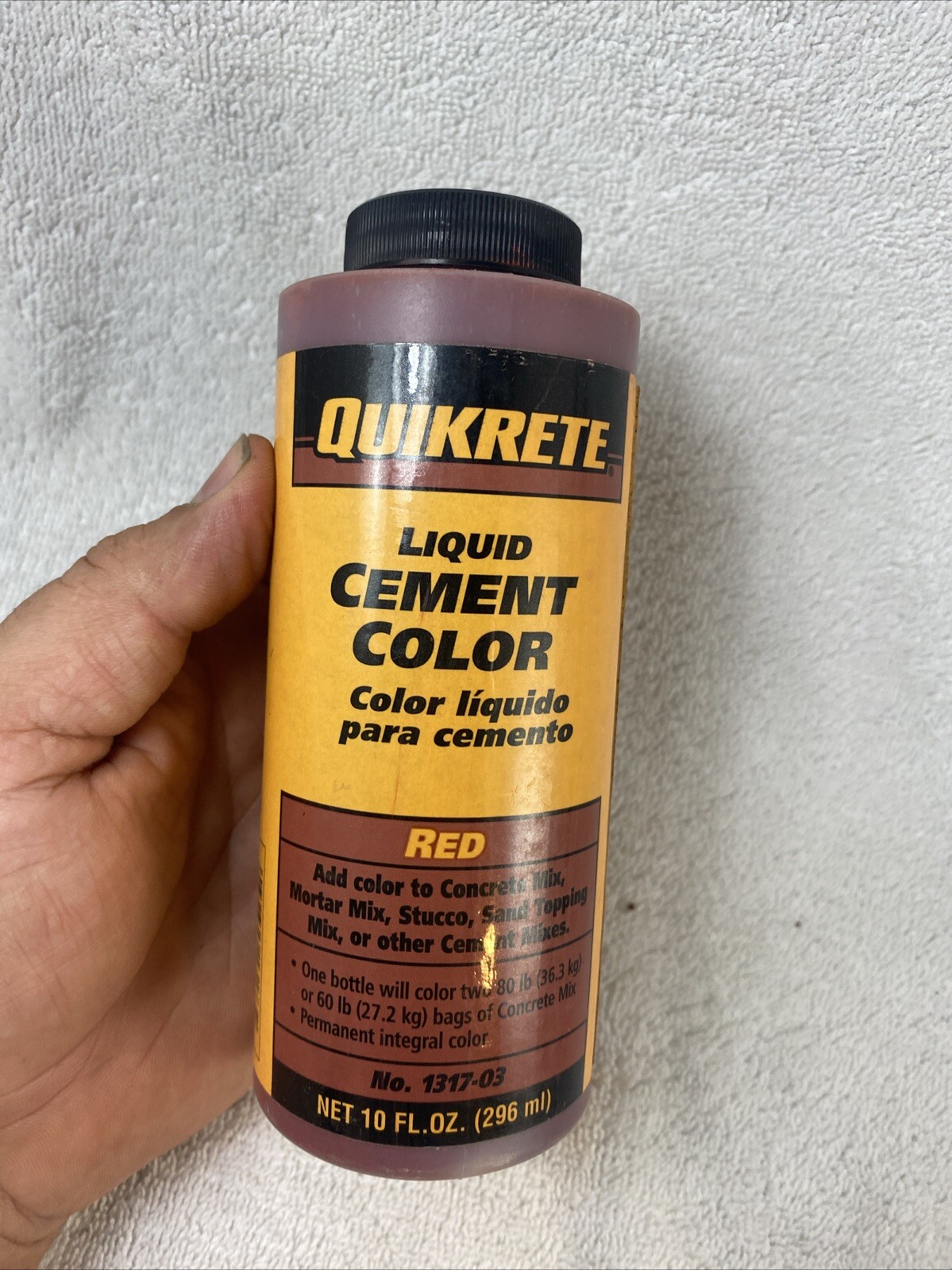 Quikrete 10 oz. Liquid Cement Red Concrete Color