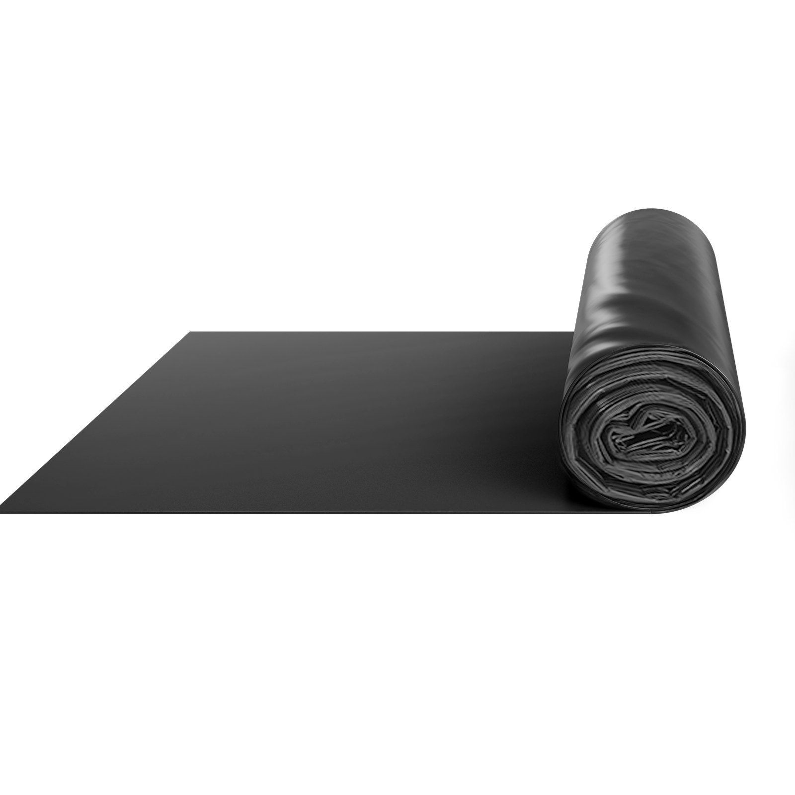Plastic Sheeting 3x50FT 4mil Black Heavy Duty Roll for Ground Cover