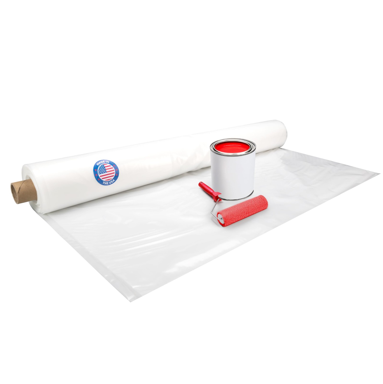 Plastic Sheeting 4 Mil 10 X 50 500 Sq. Ft. – Semi-Clear Plastic Sheeting