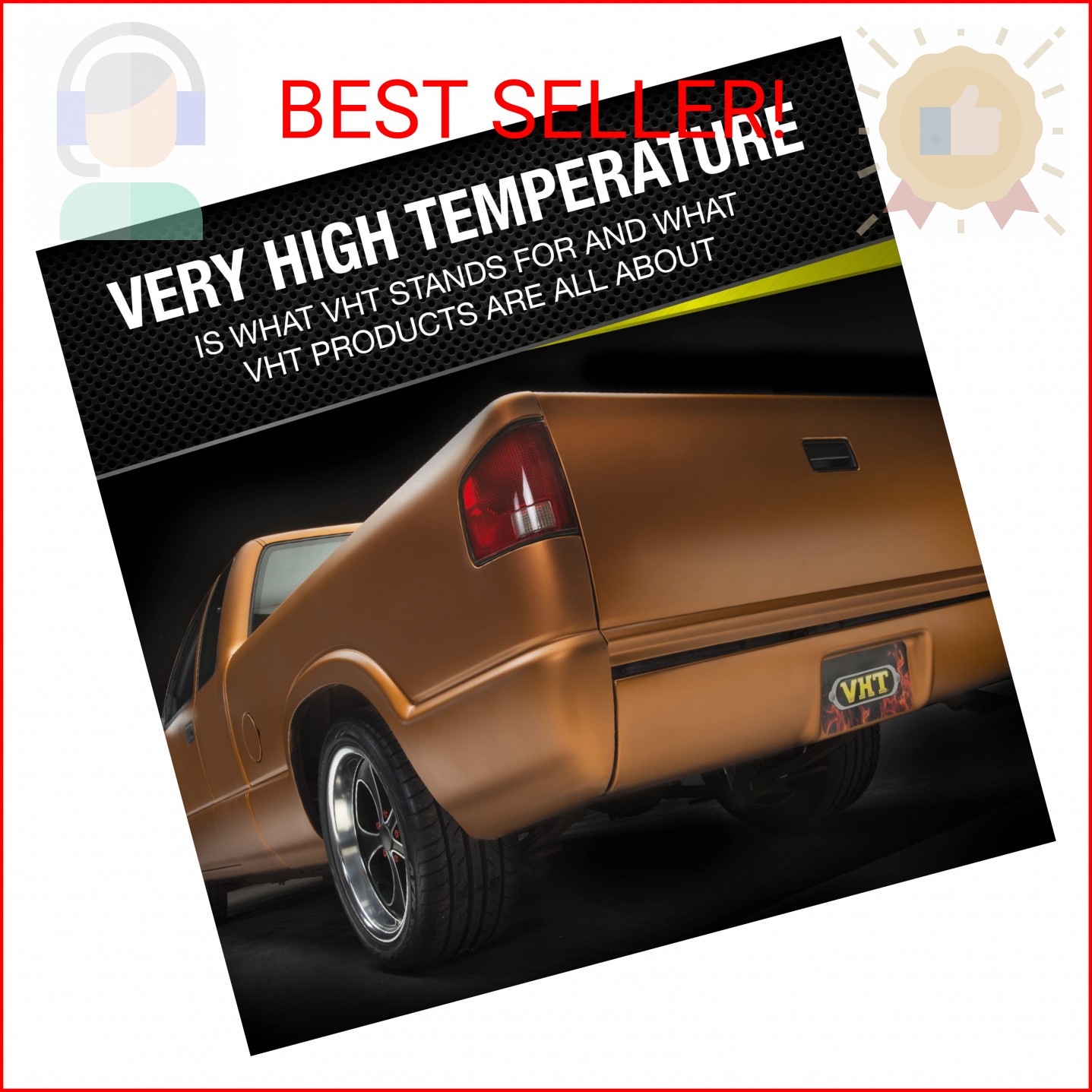 VHT SP405 Engine Metallic High Heat Spray Paint – Black Pearl – 11 oz. Aerosol C