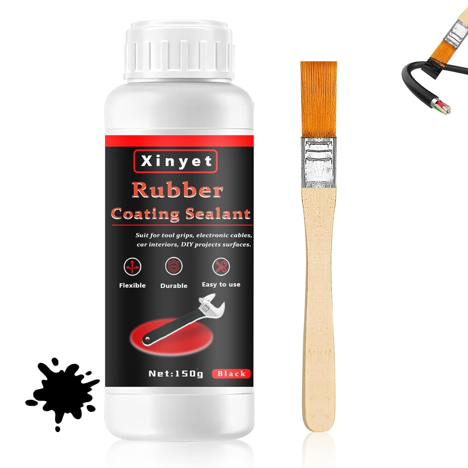 150Ml Tool Dip Rubber Coating, Rubber Dip for Tools, Waterproof, Flexible