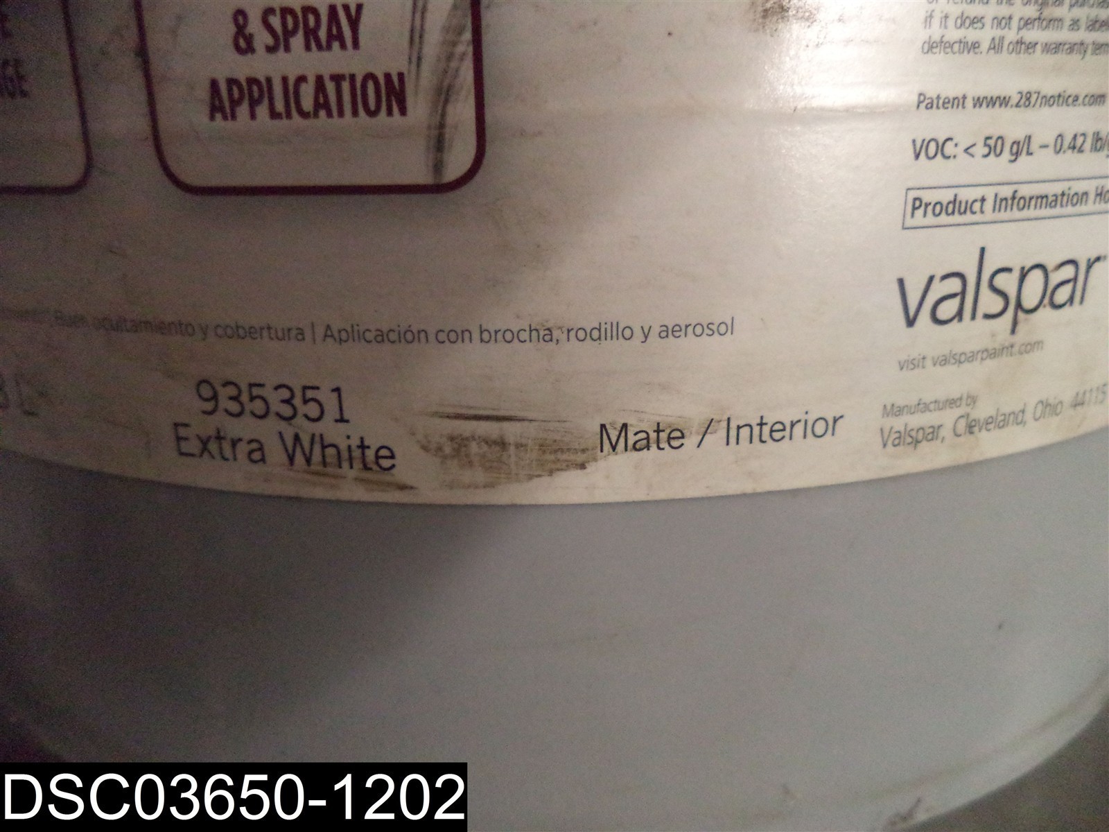 QTY=5 Gallons: 935351 Valspar Pro Express Extra White Interior Coat 042397613555
