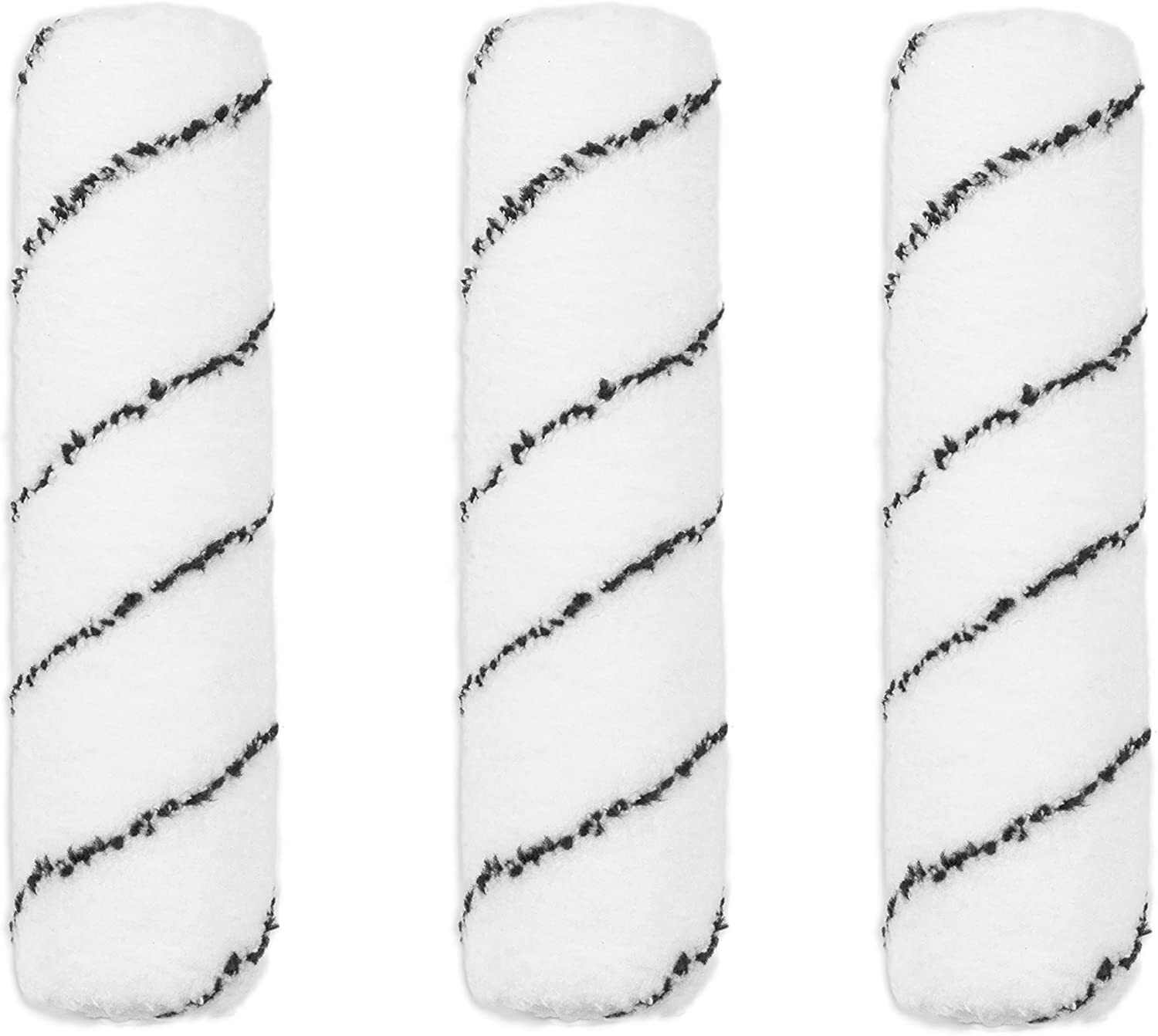 3 Pack Premium Microfiber 9 inch Paint Roller Covers with PVC Core 1/2″ Nap