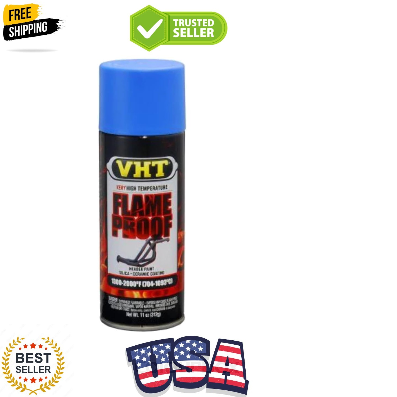 Flameproof Coating Very High Heat Flat Blue