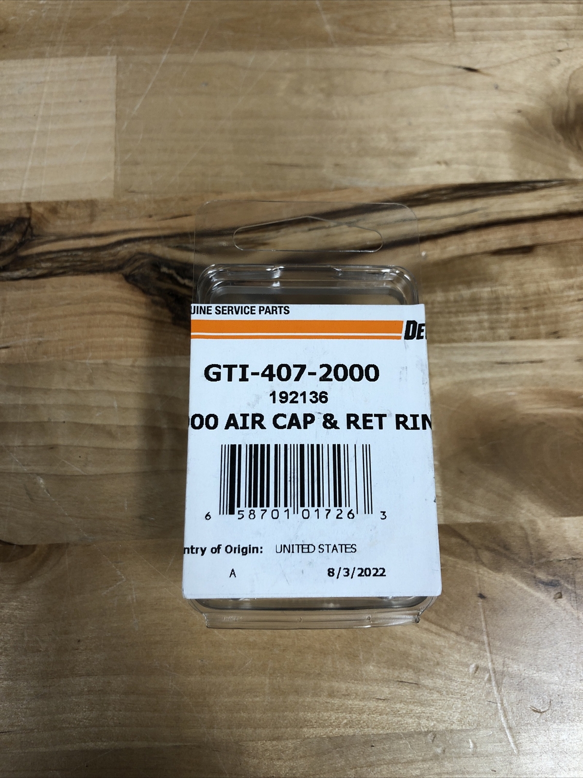 Genuine Devilbiss GTI-407-2000 Spray Gun Air Nozzle New