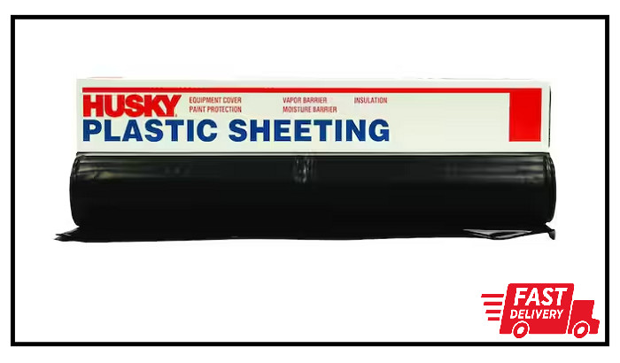 10 Ft. X 50 Ft. Black 6 Mil Plastic Sheeting