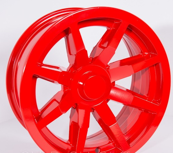 Flam Red powder coating powder High Gloss by Remcoat 2 lb 85% Gloss