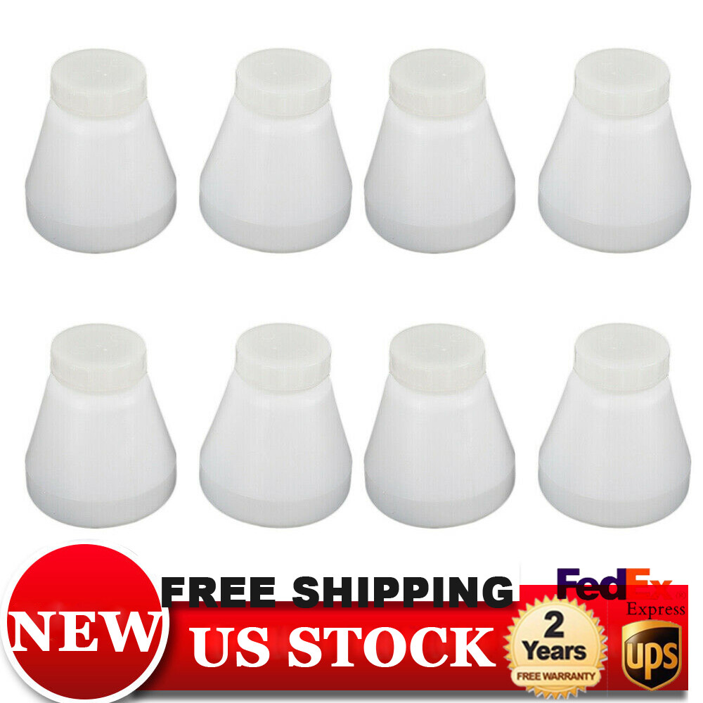 8pieces Hopper Cup Bottle For Powder Coating System Pc02 Pc03 Paint Spray Gun US