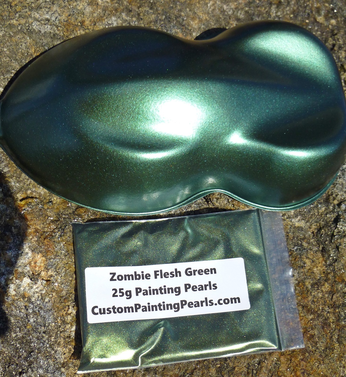 Candy Zombie Flesh Green Pearl Pigment Auto Grade Lacquer Gloss PPG