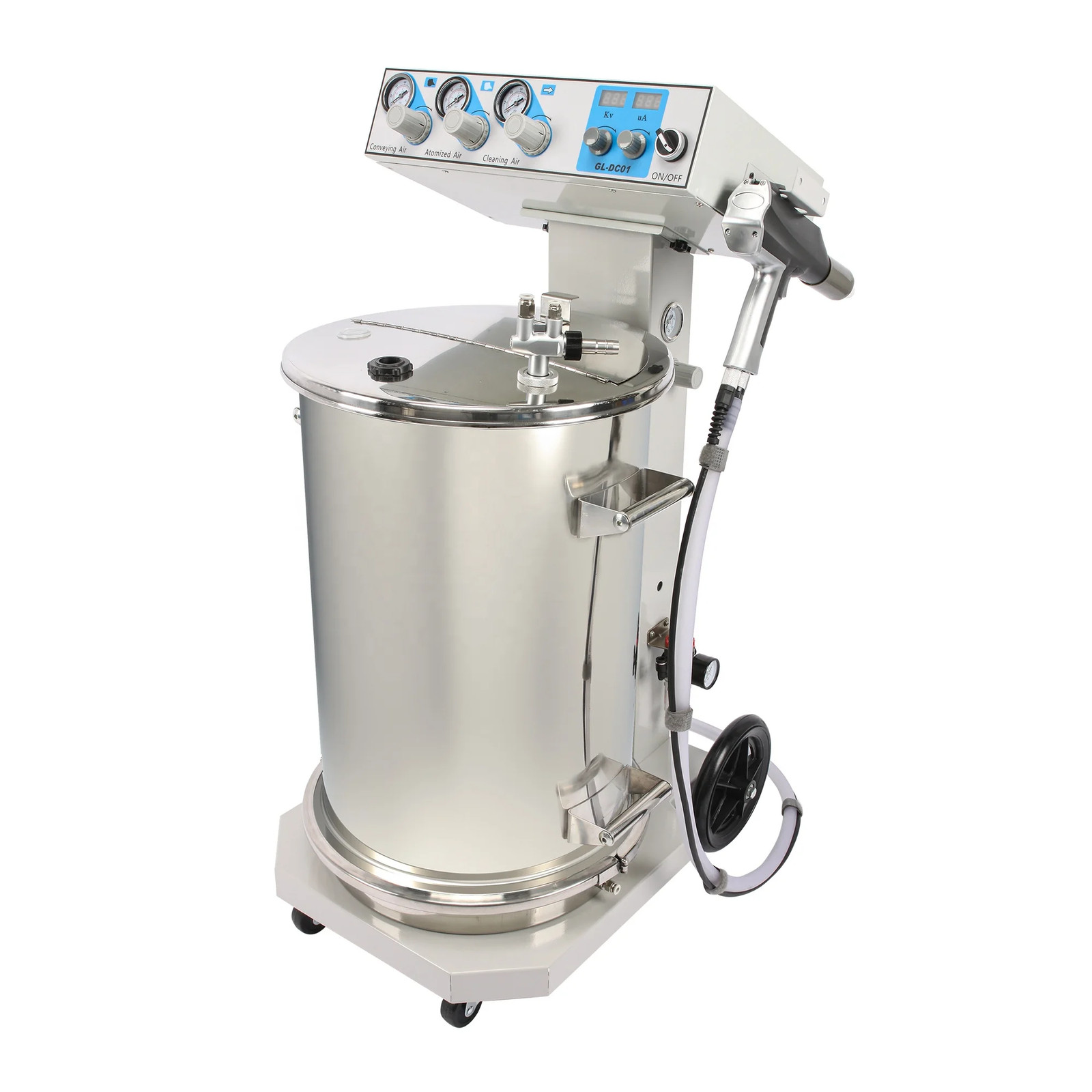 DC-01 Manual Electrostatic Powder Coating Gun 110-220V for Metal/Stainless