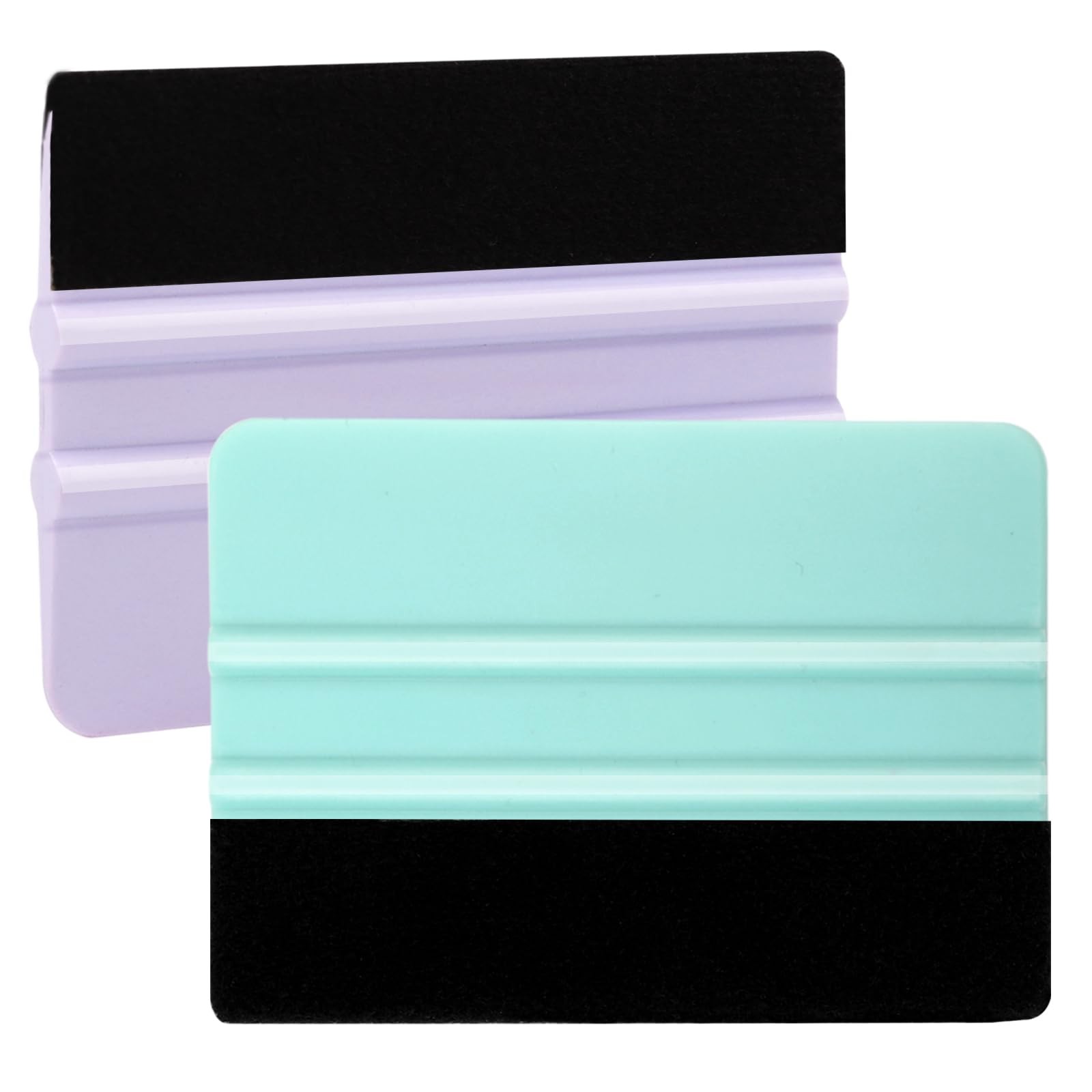WRAPXPERT Squeegee for Vinyl- Felt Vinyl 2 Pcs,Purple Teal & Purple