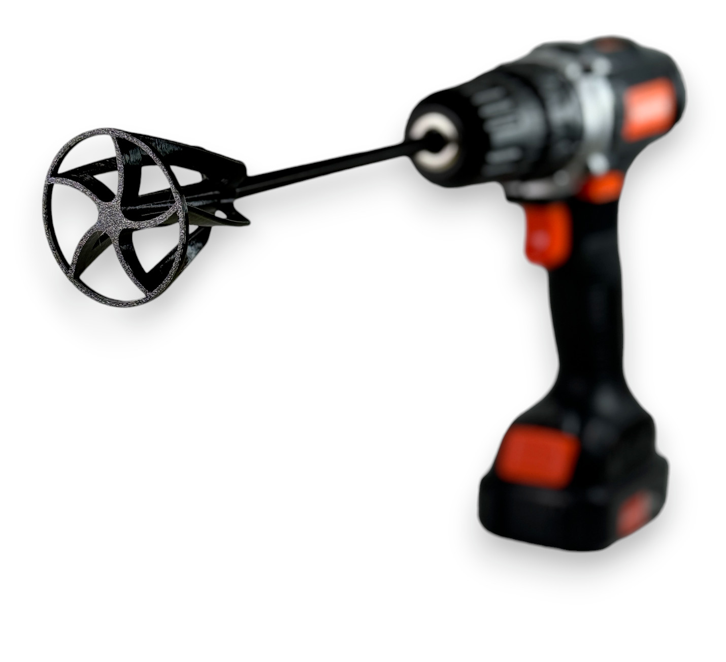 Paint Mixer 8 In Hight Compatible With Drill 3d Printed.