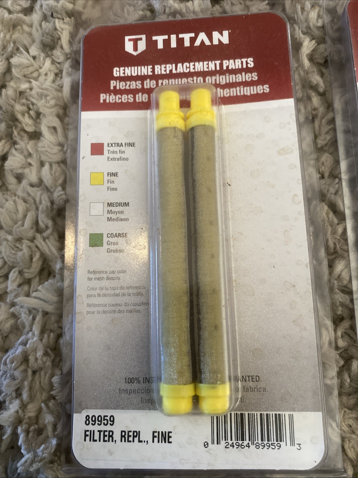 Titan 89959 Filter Replacement Cartridge 2 Pack