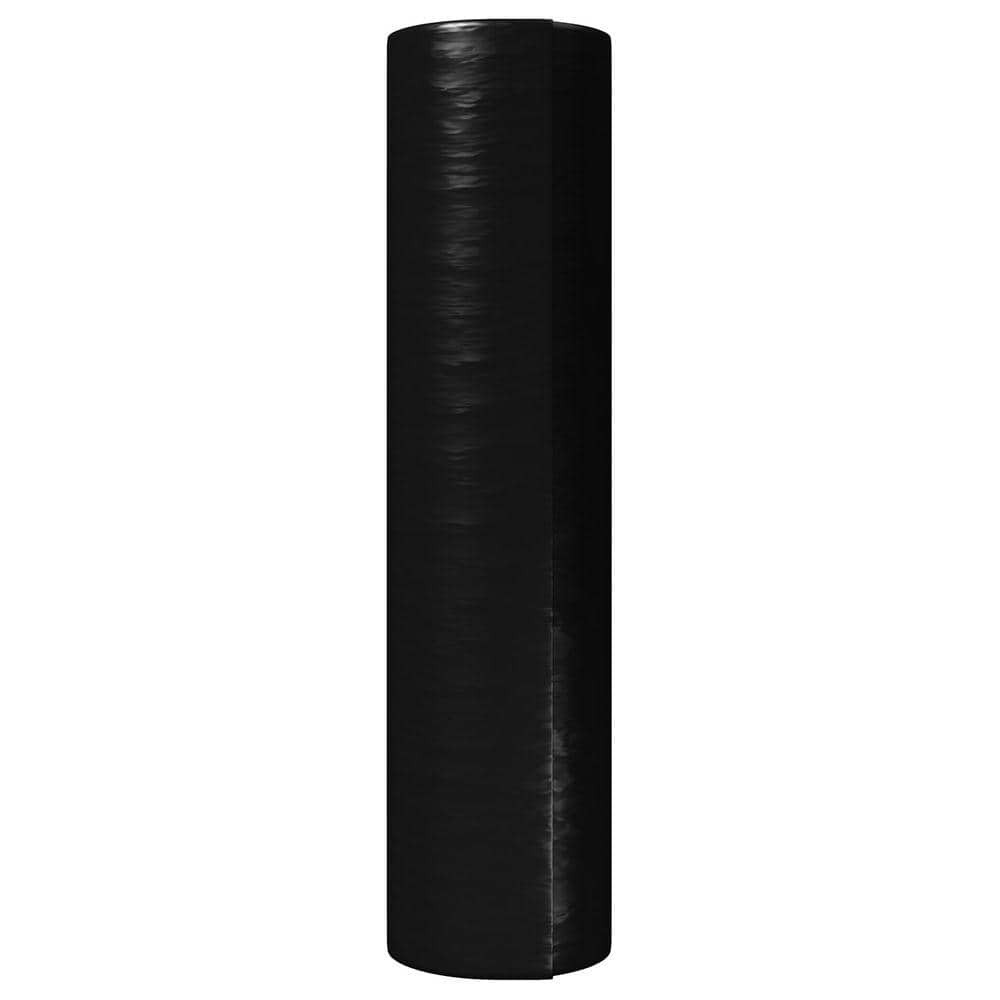 Plastic Sheeting Roll 10 X 100 ft. Black 4 Mil Heavy-Duty Coverall Cover Tarp