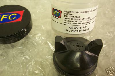EFC SYSTEMS 103A55B POWDER COAT BLACK AIR CAP NEW CONDITION IN PACKAGE