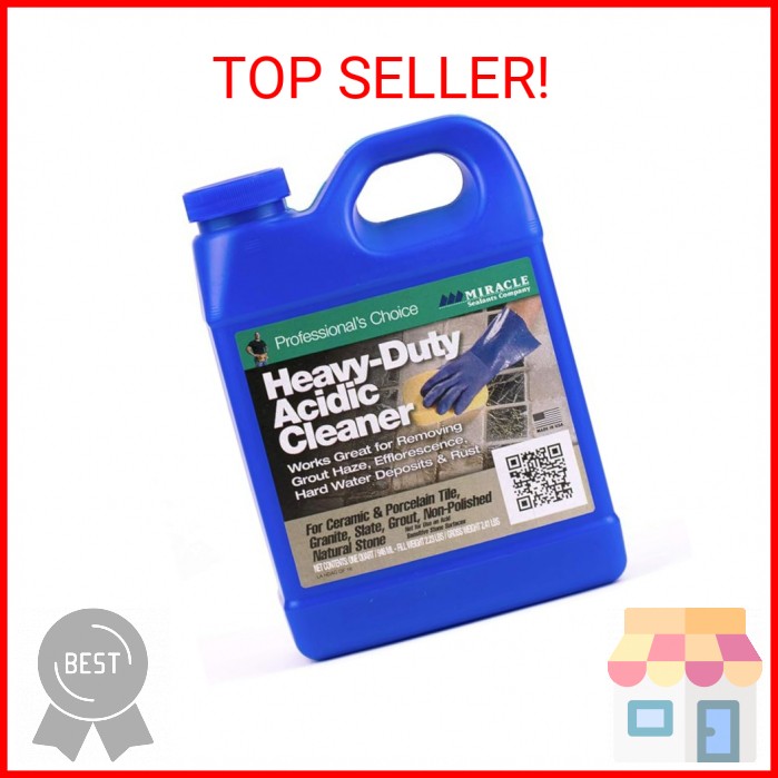 Miracle Sealants Heavy-Duty Acidic Cleaner for Tile & Stone, Grout Haze, Rust St
