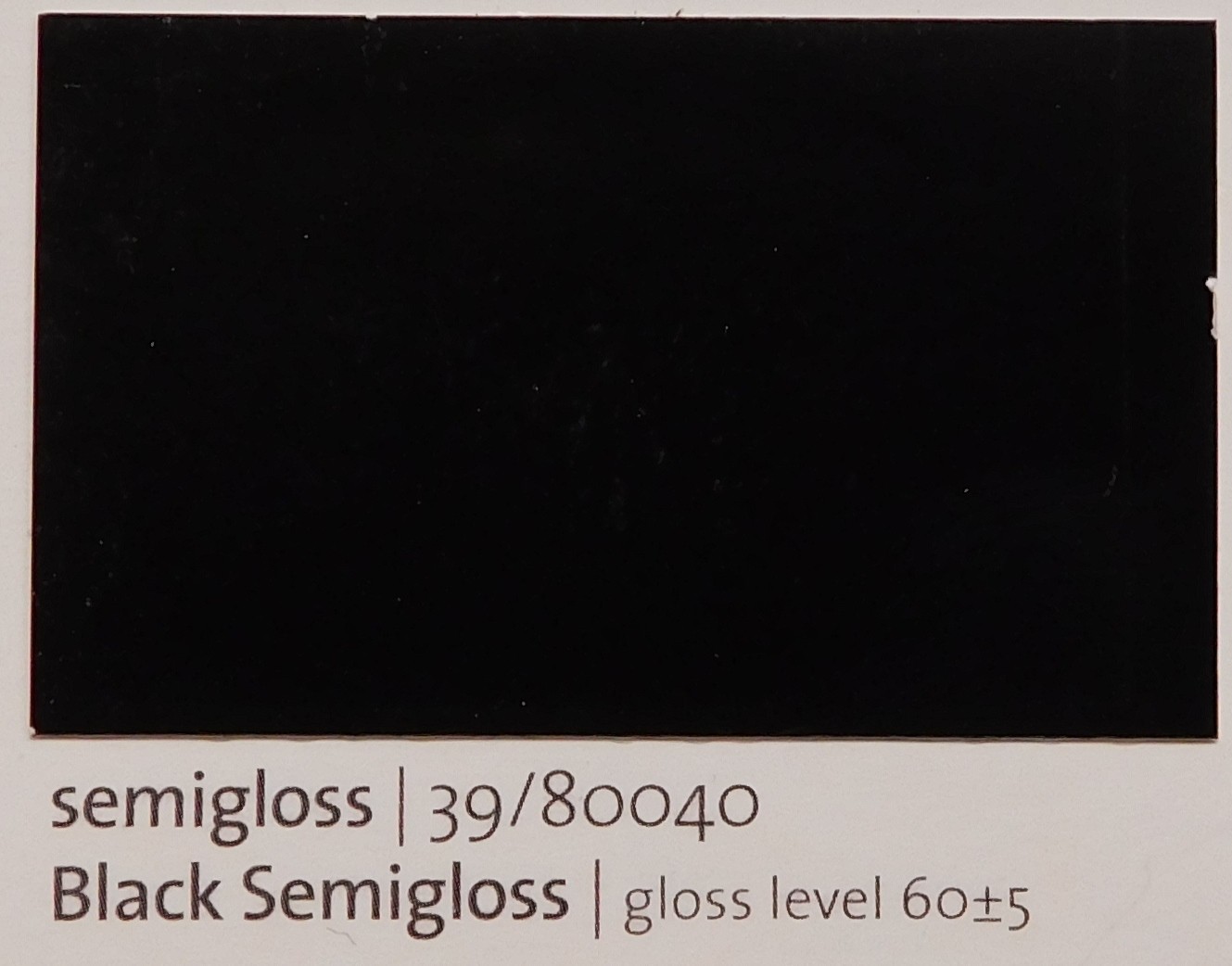 Semi Gloss Black Tiger Drylac 139/80040