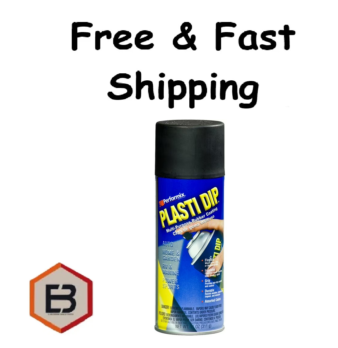 Plasti Dip Rubberized Matte Black Spray, 11oz