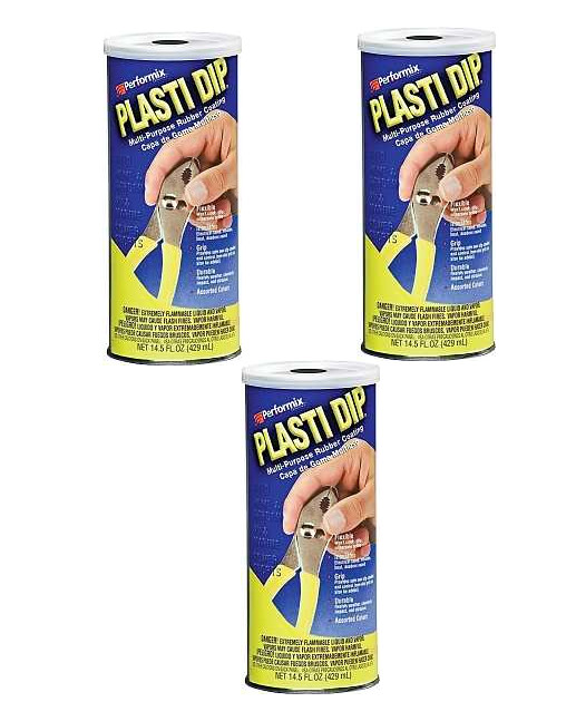 BLACK 14.5oz PLASTI DIP Rubber Grip Coating Handle Tool -P/N 11603 (3-PACK)