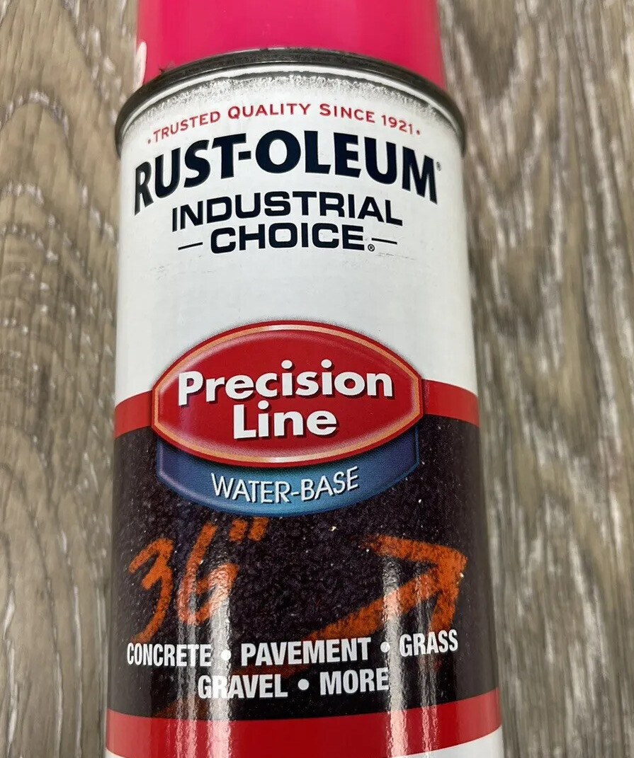 Rust-Oleum 1861838 Fluorescent Pink Inverted Marking Paint 17 oz. Lot of 2