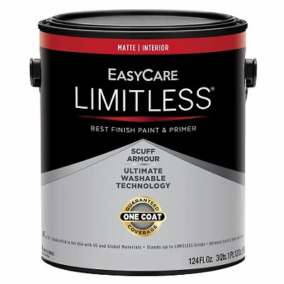 EasyCare LLIMN-GL Limitless Interior Paint & Primer, Neutral Base Matte Acrylic