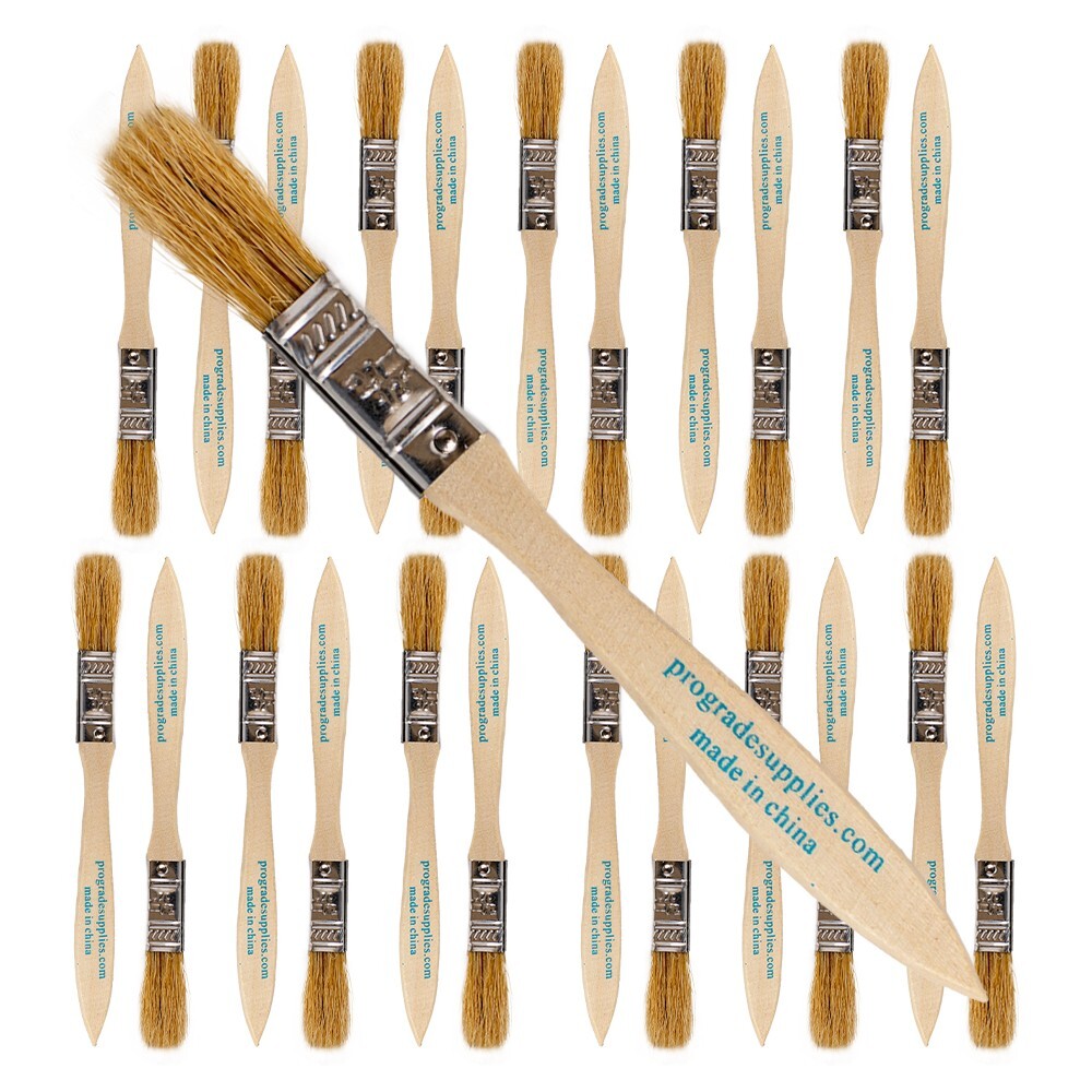 24Pk – 1/2″ Chip Brushes for Paints, Stains, Varnishes, Glues & Gesso