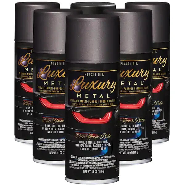 Plasti Dip Luxury Metal Sapphire Metallic Spray Paint 11-Oz In Black (6-Pack)