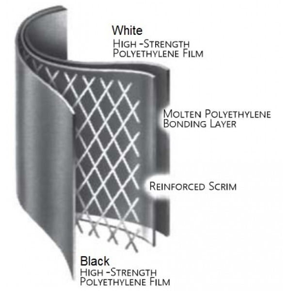 Dura Skrim – 20mil – String Reinforced White Crawl Space Vapor Barrier
