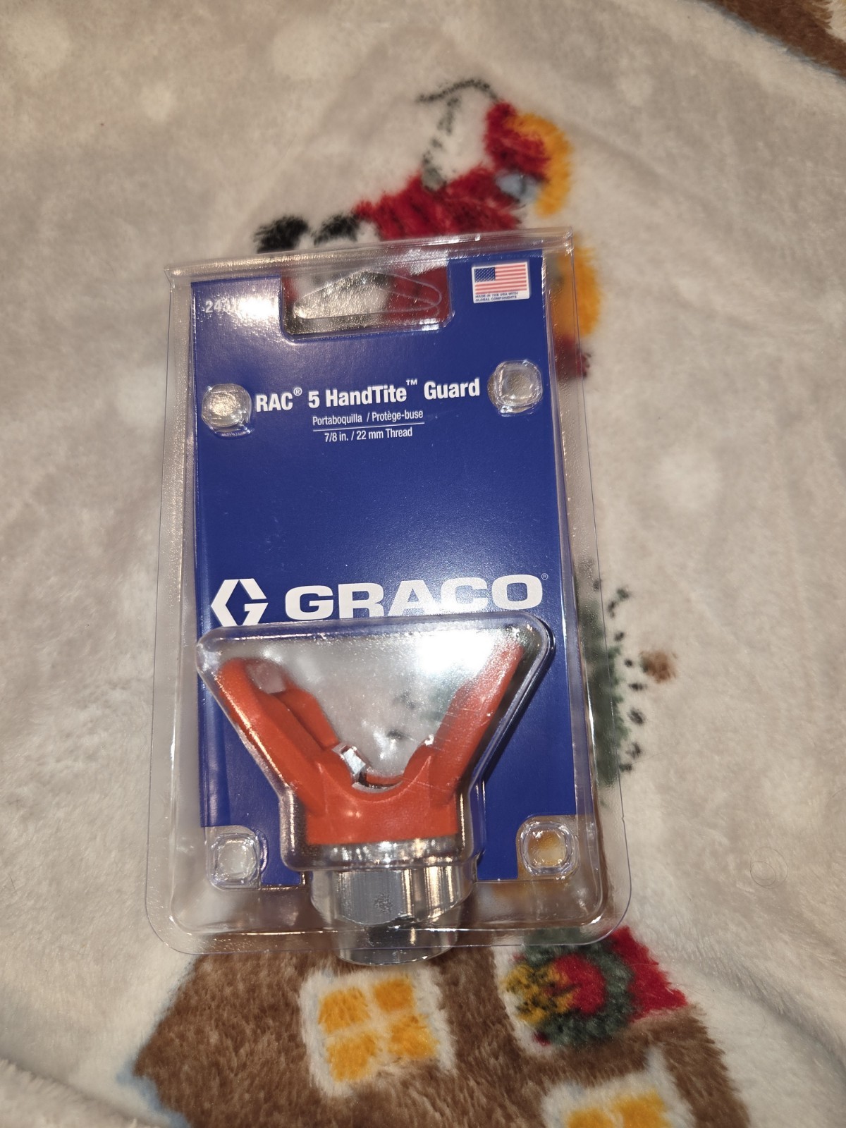 NEW Graco 243161 Org RAC 5 Guard Paint GUN Tip Holder 7/8″ Threads