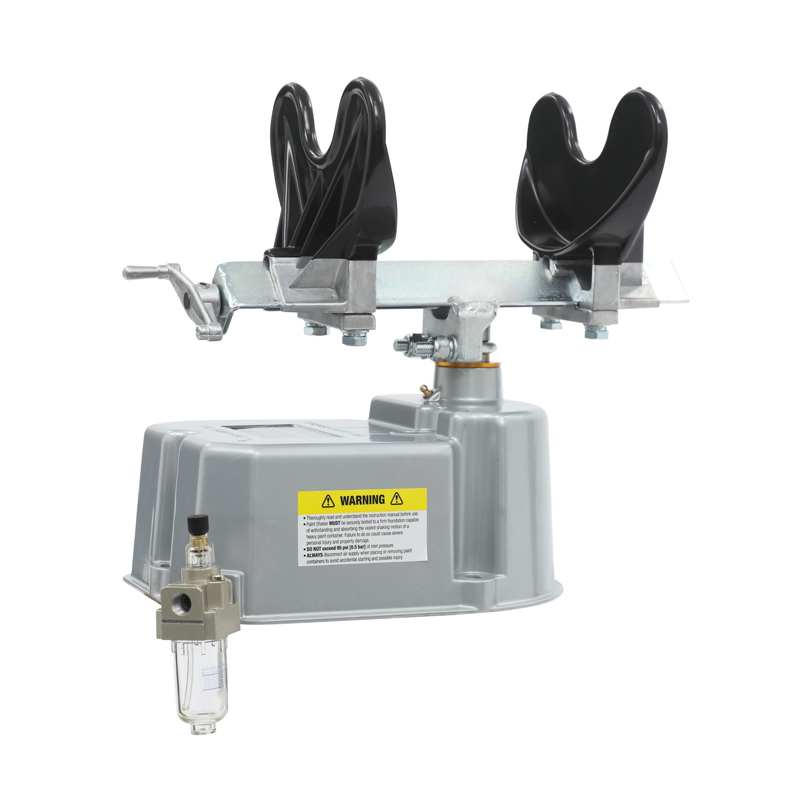 Pneumatic Paint Shaker Mixer Air Operated Paint Can Shaker with Adjustable Clamp